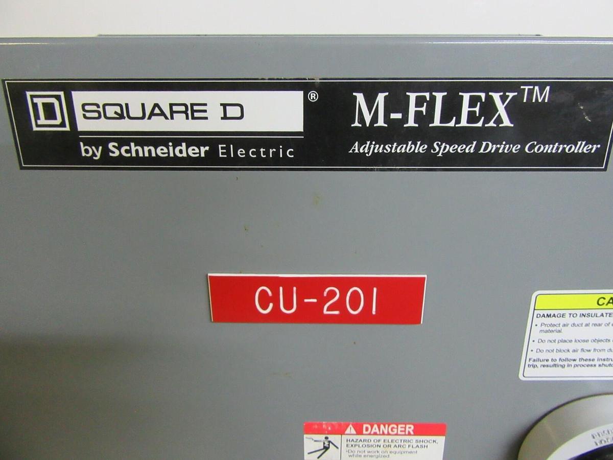 Used SQUARE D M-FLEX VARIABLE SPEED DRIVE MFDKG4VW ATV61HD11N4 20 HP 15 KW 460 VOLT