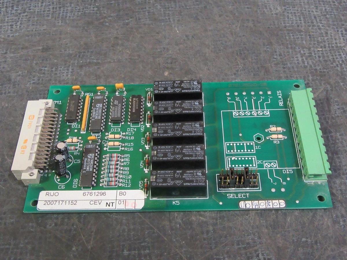 Used MERLIN GERIN CIRCUIT BOARD MODEL: RIJO 6761296 # RIJO6761296 **WARRANTY**