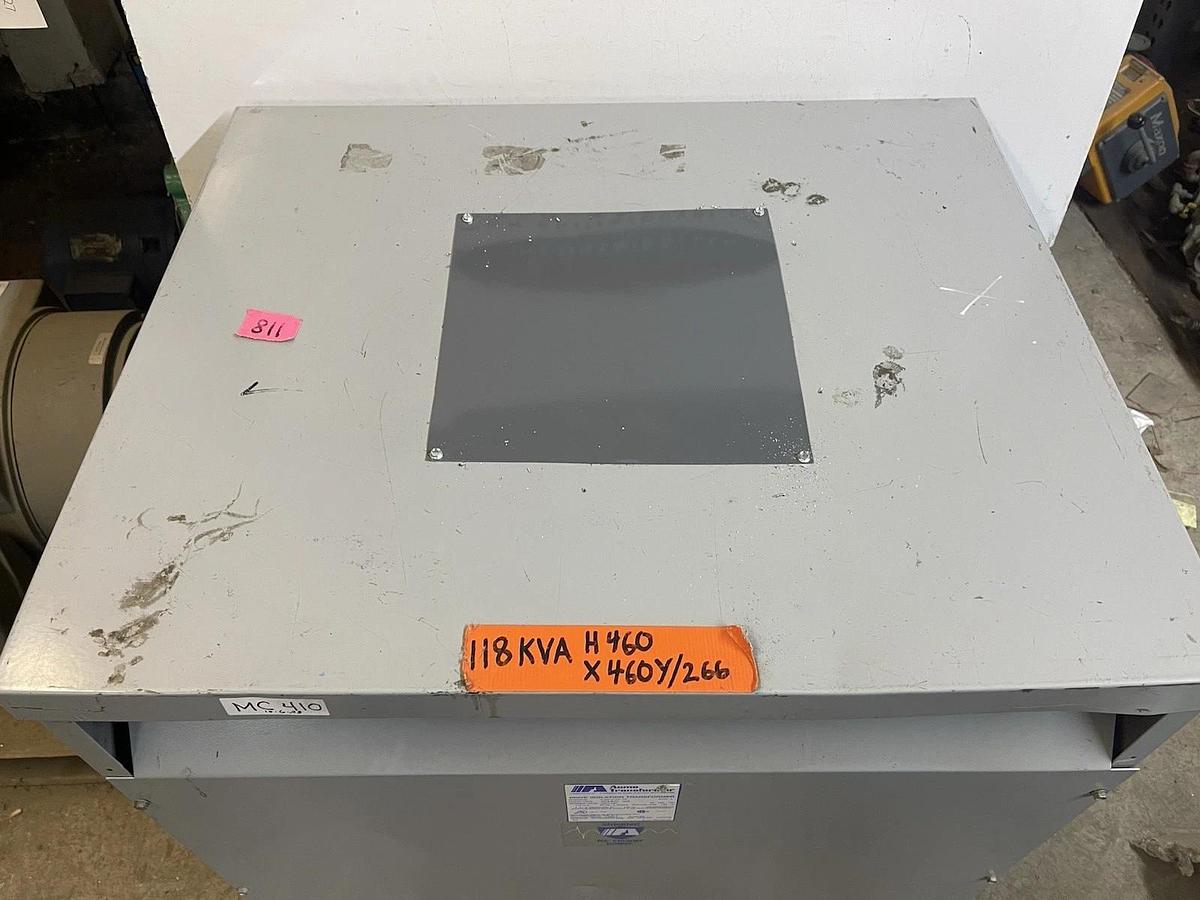 Used 118 KVA ACME TRANSFORMER DTGB-0118-4S 460V HIGH 460Y/266V LOW 3-PHASE NEMA 2