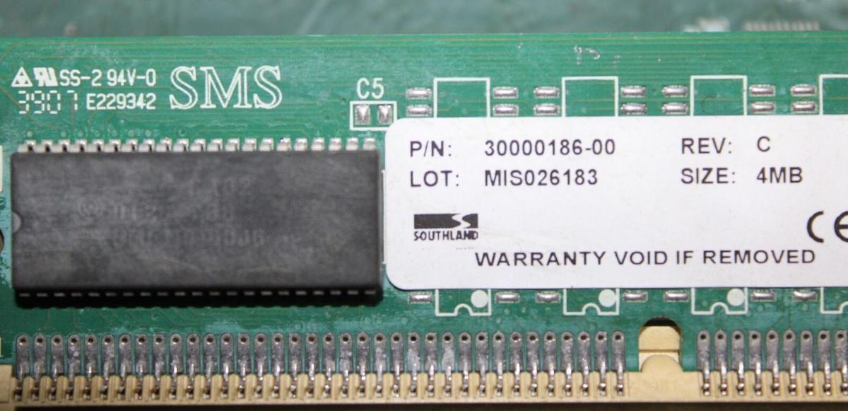 Used APS CONTROLLER CIRCUIT BOARD 30539-2_00 30538-2 REV. D W/ 4 MB MEMORY