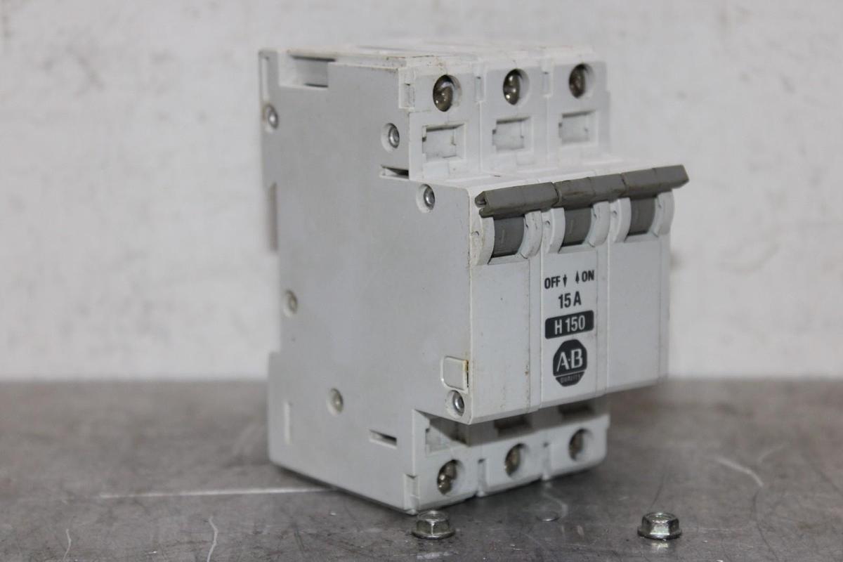 Used ALLEN BRADLEY CIRCUIT BREAKER 1492-CB3 480/277 VAC 10 AMP 3-POLE