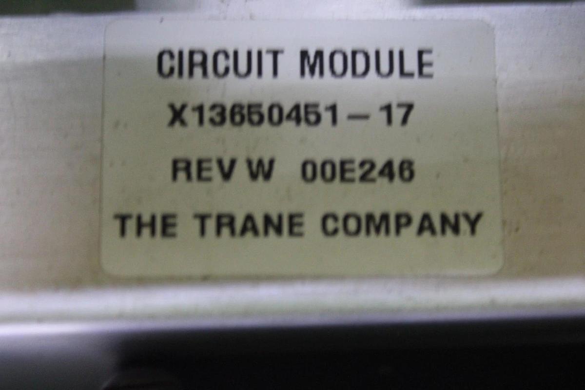 Used TRANE CHILLER CIRCUIT MODULE X13650451-17 REV. W M254160-MJ009716 *WARRANTY*