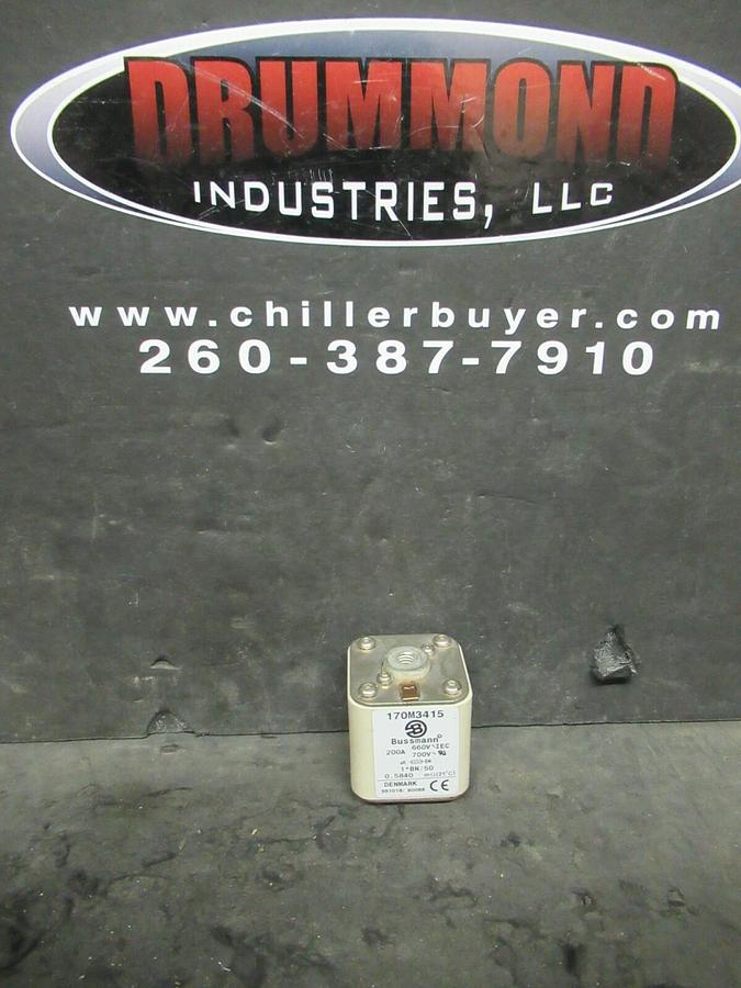 Used (1) EATON BUSSMANN 170M3415 200 AMP 700 VAC 660 V IEC FUSE 1*B/50 WARRANTY