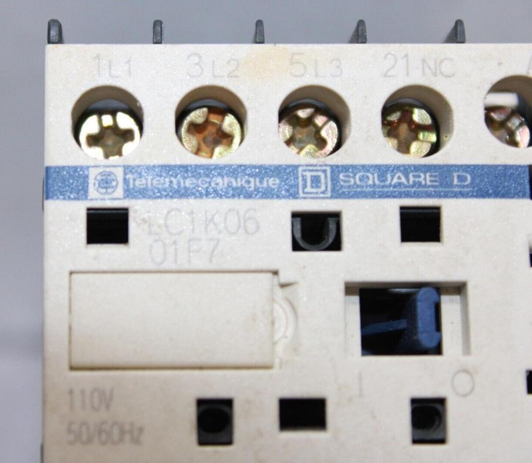 Used TELEMECANIQUE CONTACTOR LC1K0601F7 15 AMP 600 VAC 3 HP COIL: 110V *WARRANTY*