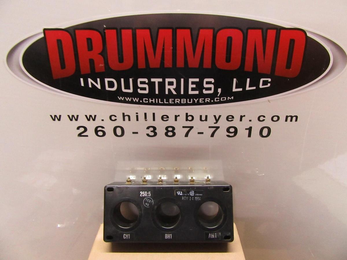 Used WESTINGHOUSE CURRENT TRANSFORMER 209A37H04 3P81-251 250:5A 50-400 HZ