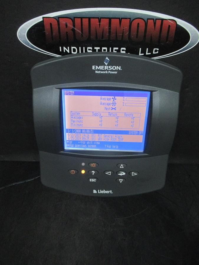 Used EMERSON / LIEBERT ICOM CMS CONTROL DISPLAY 12 VDC **WARRANTY INCLUDED**