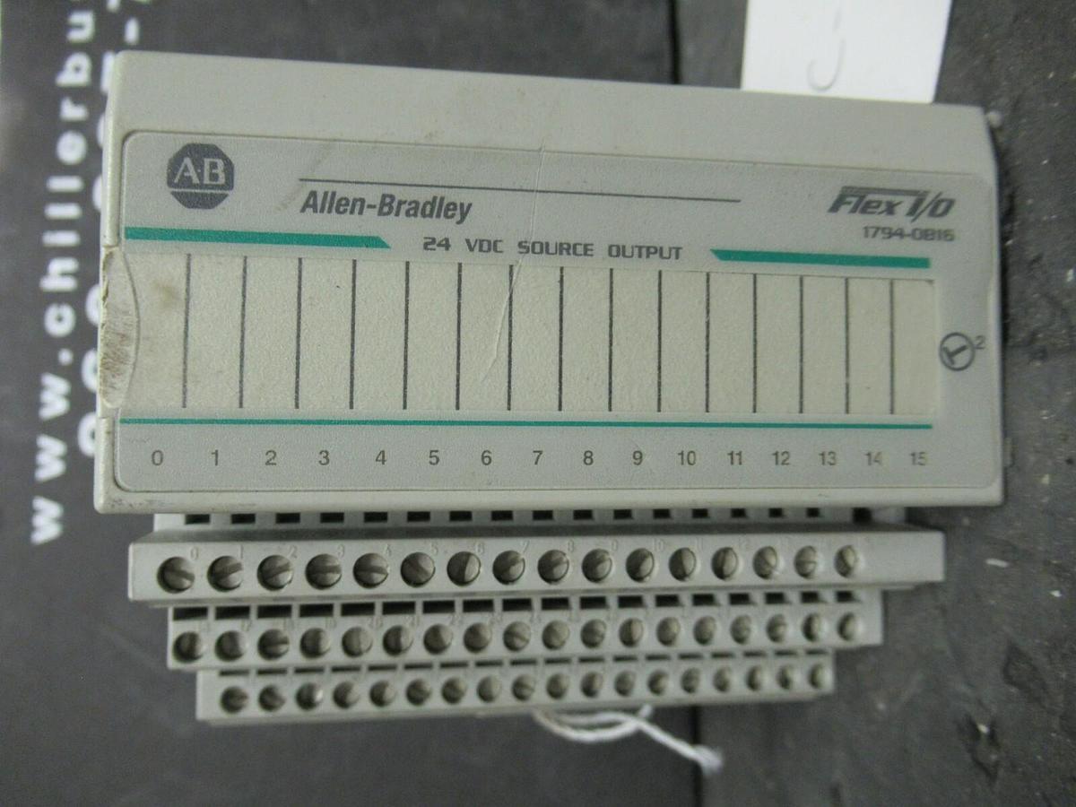 Used ALLEN BRADLEY FLEX I/O OUTPUT MODULE 1794-0B16 SER. A 96221873 REV. A01