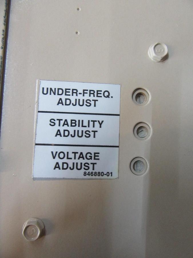 Used 85 KW KATOLIGHT GENERATOR HEAD SINGLE PHASE 3/11.5 GENERATOR CONTROLLER, BREAKER