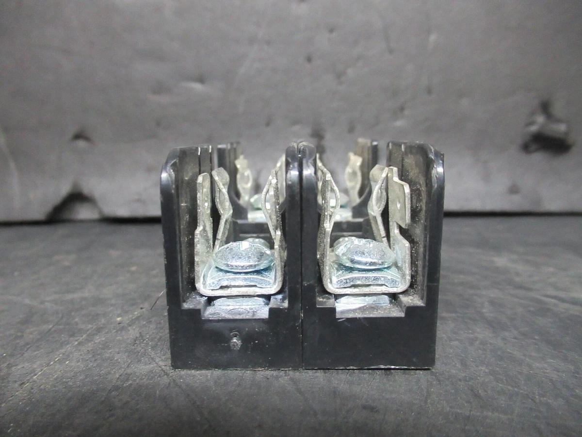 Used LITTELFUSE TWO POLE FUSE BLOCK L60030M-3PQ 600 VOLT 30 AMP **WARRANTY INCLUDED**