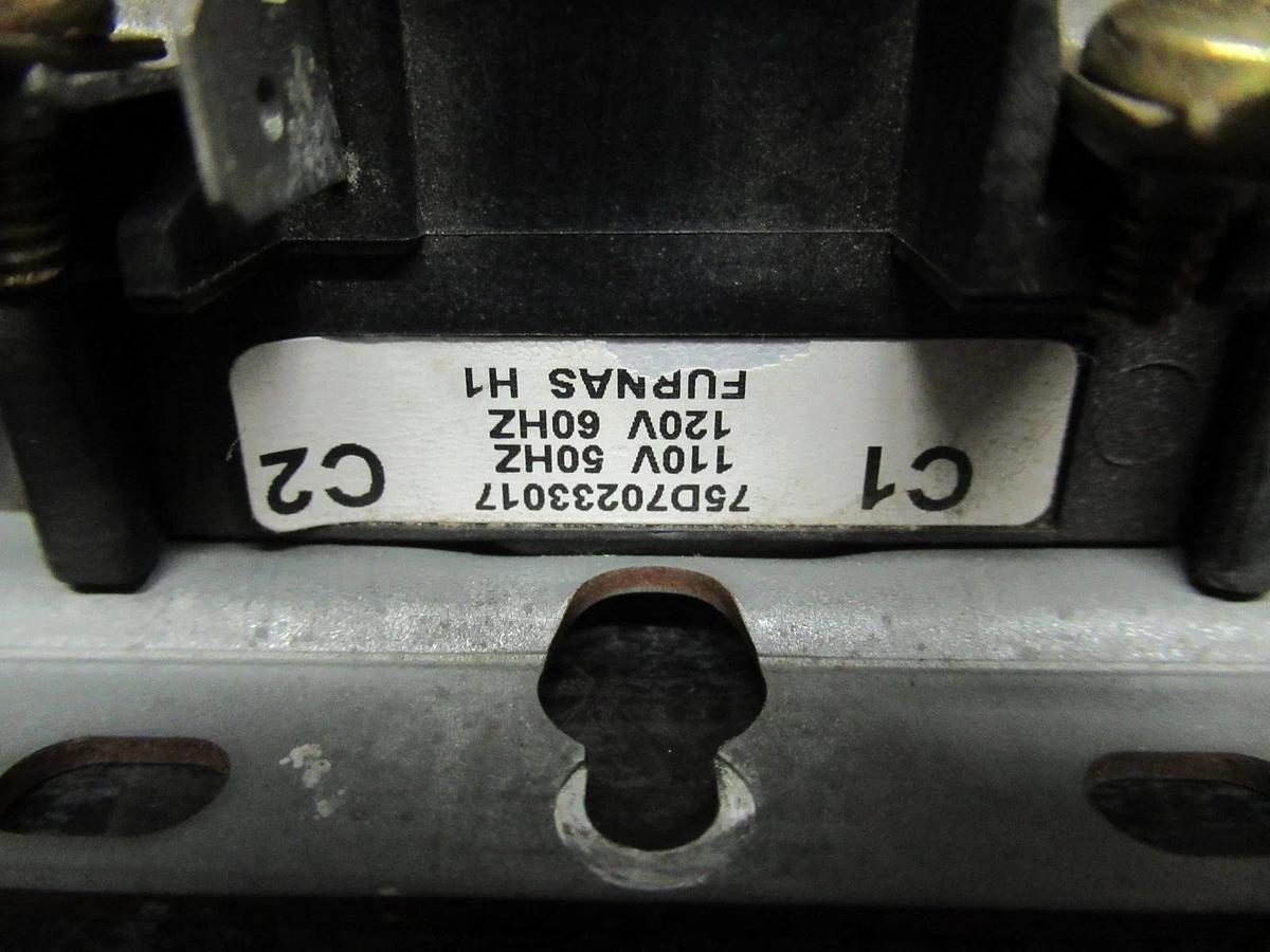 Used FURNAS DEFINITE PURPOSE CONTACTOR 42DF35AFAJW 50 AMP 600V 25HP COIL: 120V