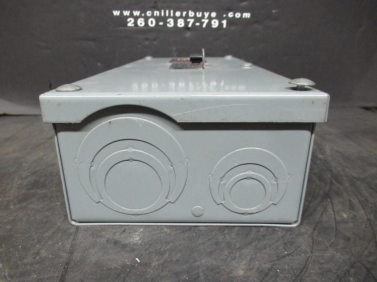 Used SQUARE D ENCLOSED CIRCUIT BREAKER QO2100N W/ QO2125 125 AMP 2-POLE 240 VAC