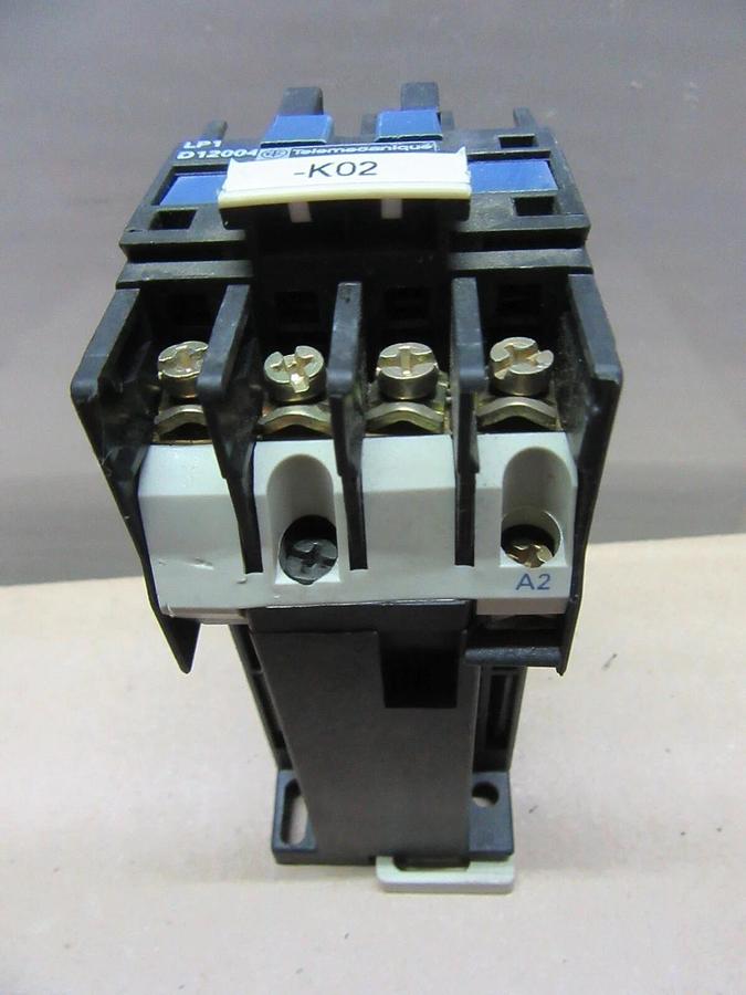 Used TELEMICANIQUE CONTACTOR LP1-D12004 600 VOLT 25 AMP 10 HP COIL: 125 VDC