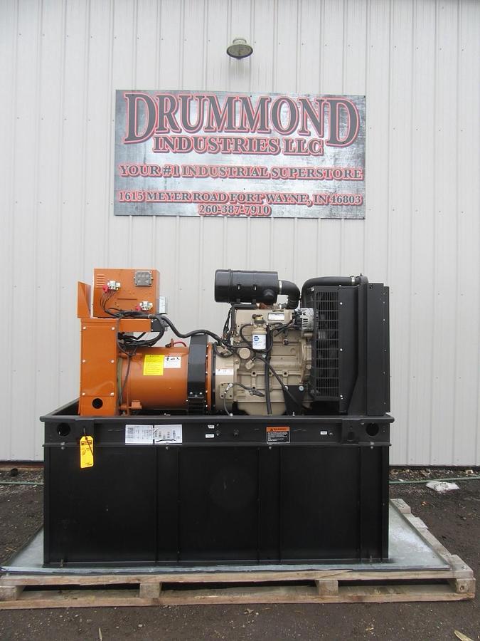 Used 30 KW DIESEL GENERATOR GENERAC 120/240 VOLT SINGLE PHASE 403 HOURS VIDEO WE SHIP