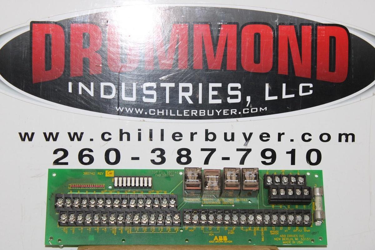 Used ABB RELAY CIRCUIT BOARD 380742 REV. G 380771 380743 380745 **WARRANTY**
