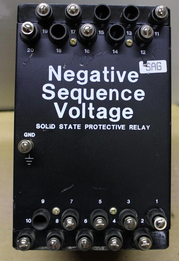 Used BASLER ELECTRIC VOLTAGE PHASE SEQUENCE SOLID STATE PROTECTIVE RELAY BE1-47N