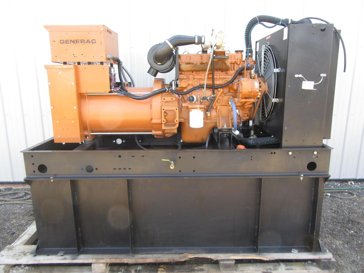 Used 60 KW DIESEL GENERATOR GENERAC 120/240 VOLT SINGLE PHASE 389 HOURS VIDEO WE SHIP