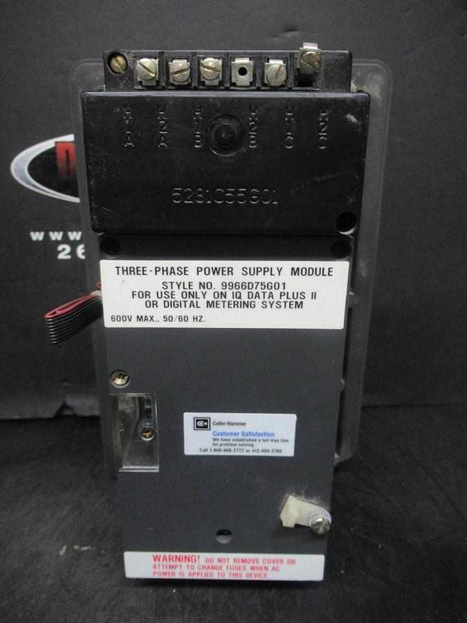 Used WESTINGHOUSE THREE PHASE POWER SUPPLY MODULE IQ DATA PLUS II 2D78522 9966D75G01