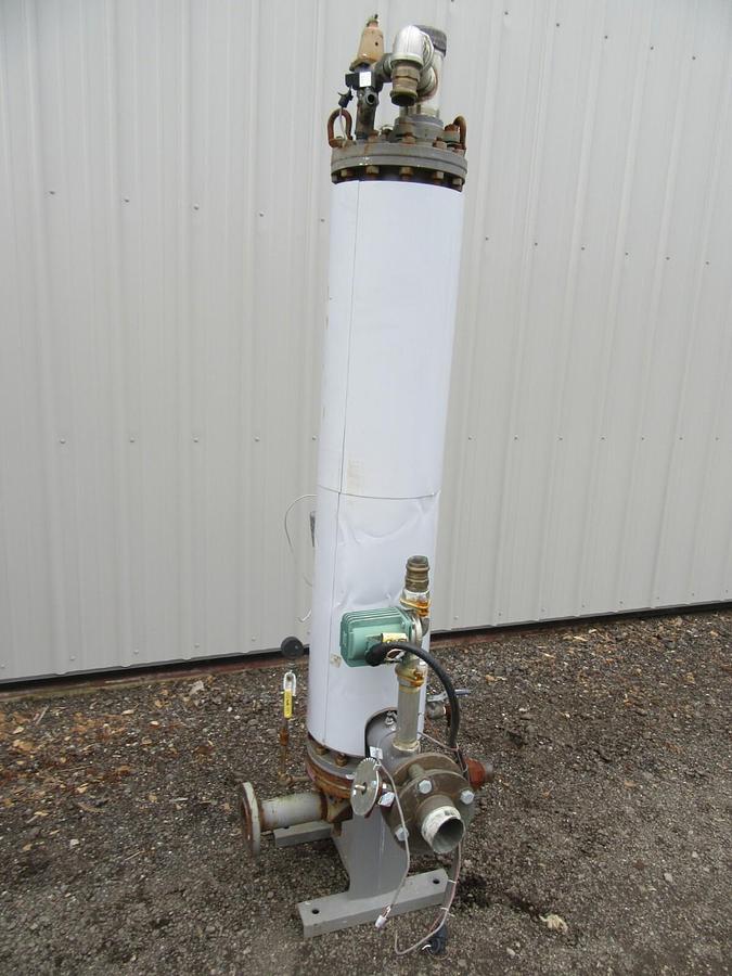 Used 8" AERCO DW TYPE HELITHERM DOUBLE WALL HEAT EXCHANGER SWDW24EC 24 SQ FT