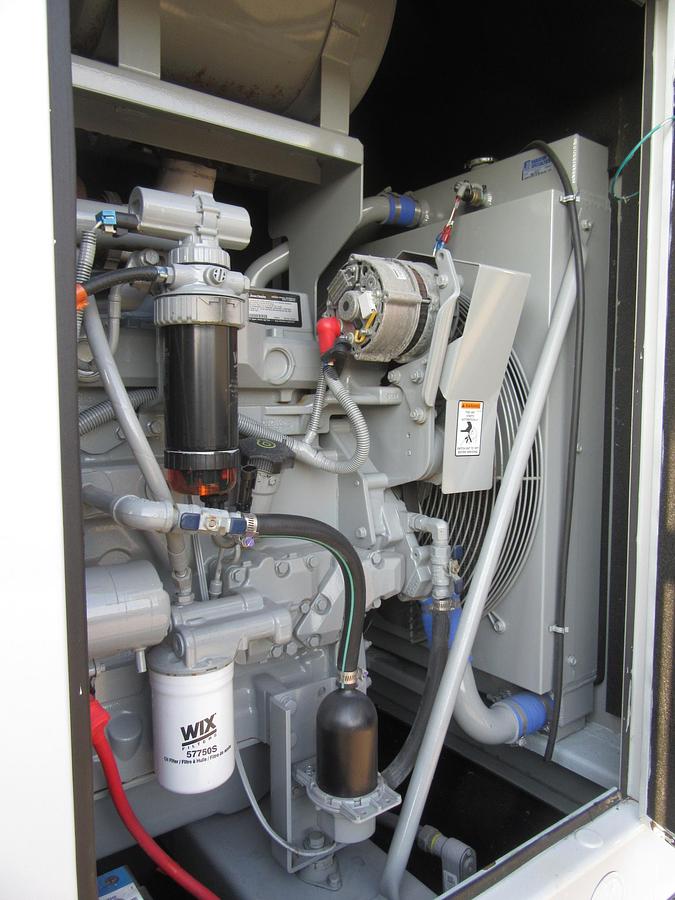 Used 50 KW DIESEL GENERATOR MTU 120/208V 3 PH JOHN DEERE SOUND ENCLOSED 158 HRS VIDEO 2016