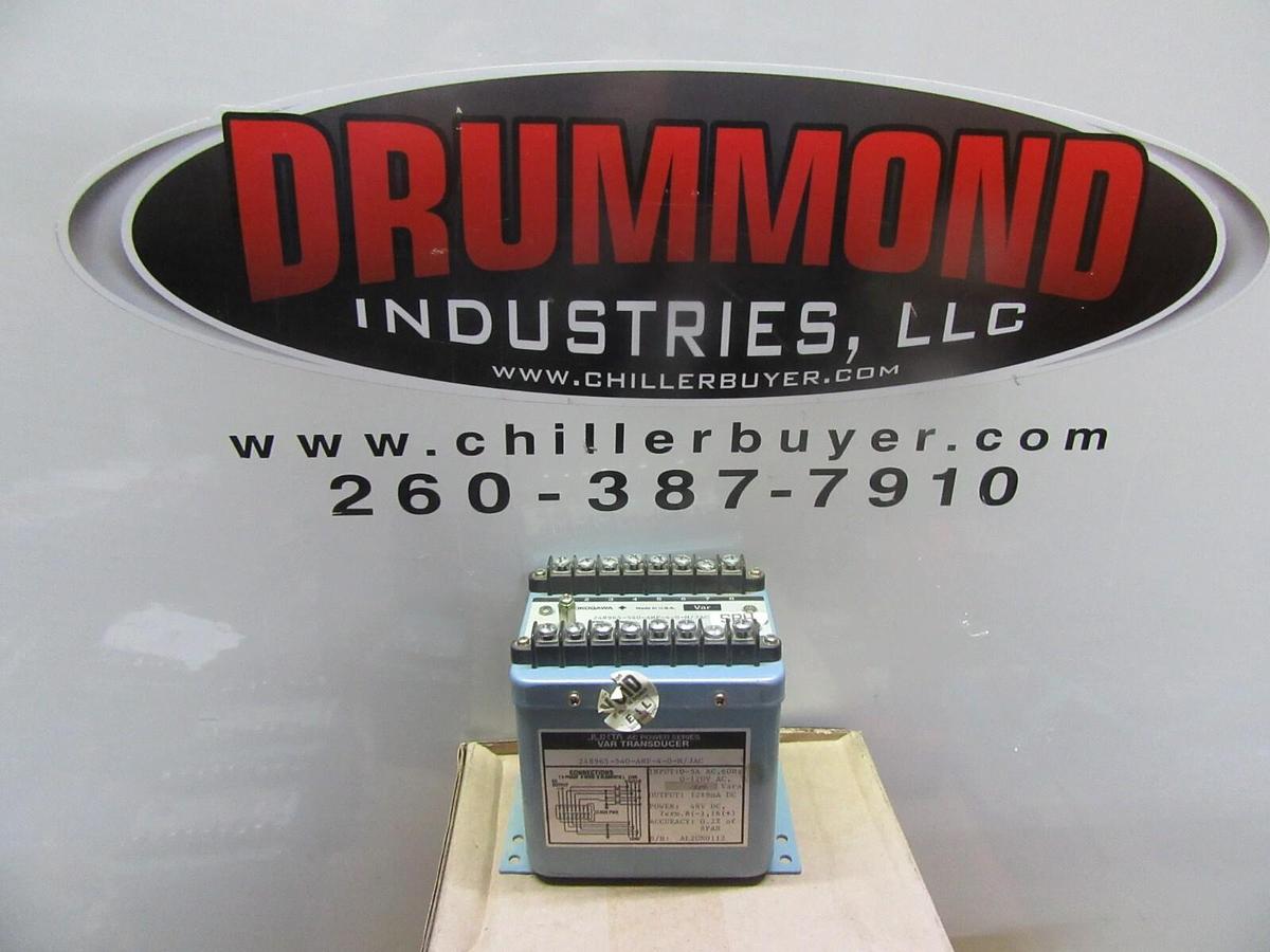 Used YOKOGAWA JUXTA VAR TRANSDUCER 248965-540-AHF-4-0-M/JAC 120 VAC 1500 VARS