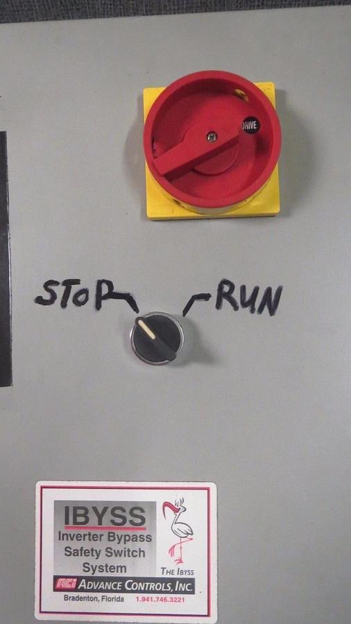 Used ADVANCED CONTROLS IBYSS VARIABLE FREQUENCY BYPASS 20 HP 480V # AC03284080-480T12