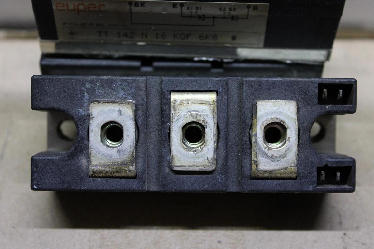 Used LOT OF 3 EUPEC IGBT POWERBLOCK TT142N16K0F 6K8 **WARRANTY INCLUDED**