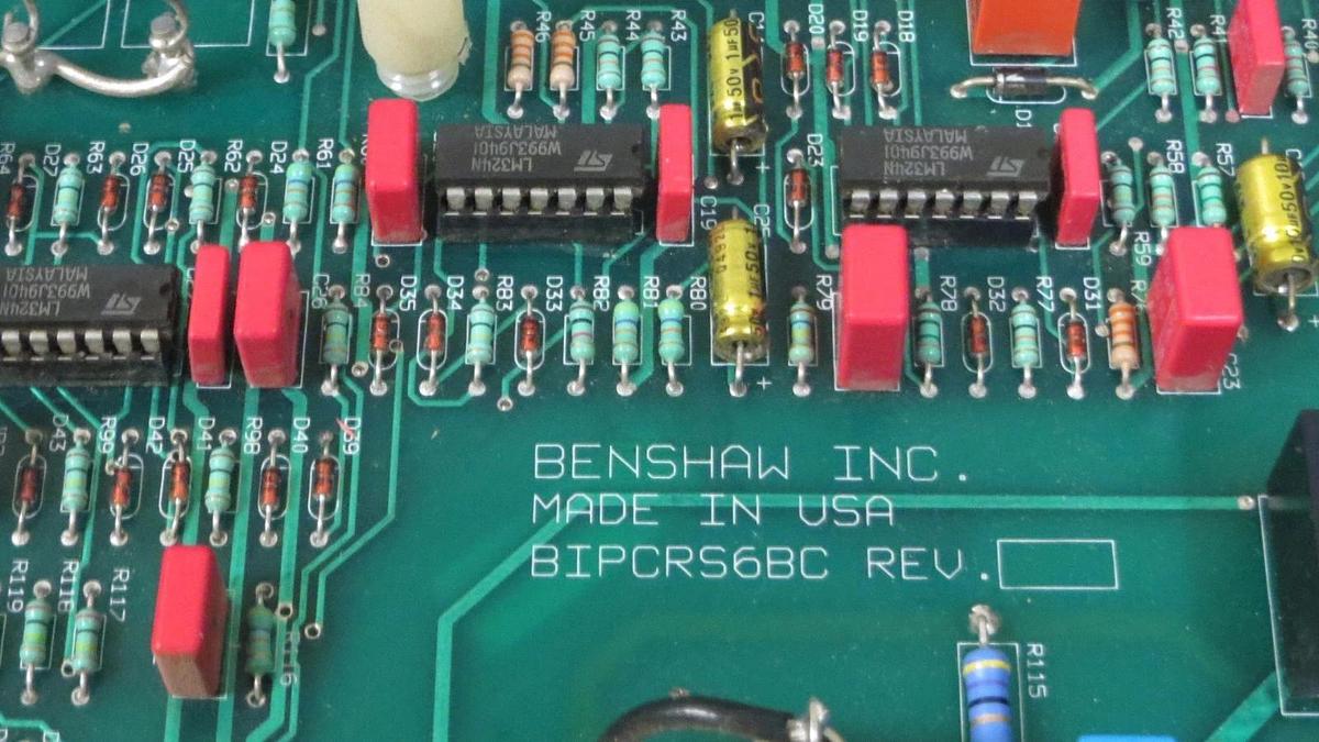 Used BENSHAW CONTROL CIRCUIT BOARD WITH SIX PULSE FIRING CARD; BIPCRS6BC & BIPCRS6AK