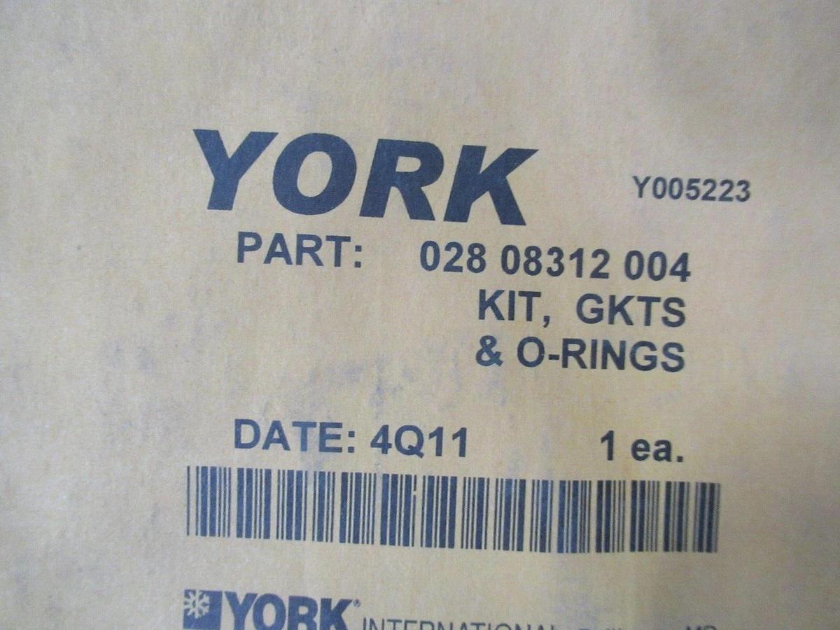 NEW SURPLUS YORK GASKET O-RING KIT 028-08312-004 **WARRANTY INCLUDED**