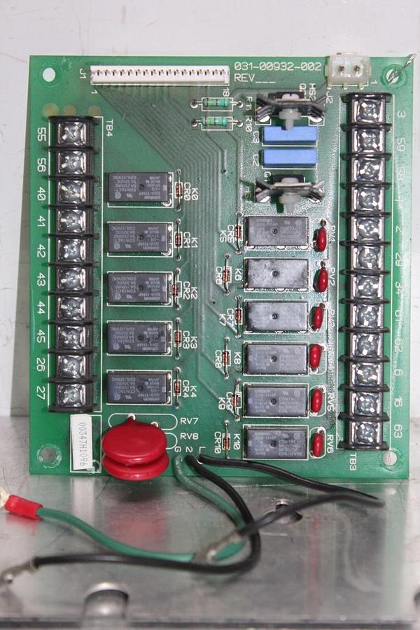 Used YORK HVAC CHILLER CONTROL RELAY CIRCUIT BOARD 031-00932-002 **WARRANTY**