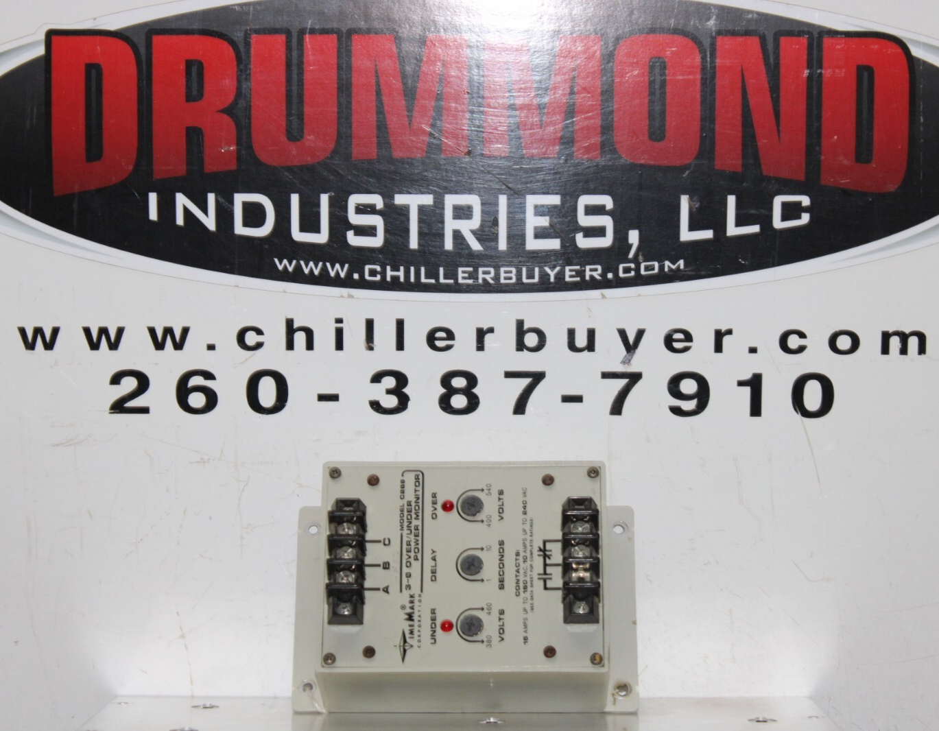 Used TIME MARK TIME DELAY 3-0 OVER/UNDER POWER MONITOR C269 15 AMP 240 VAC