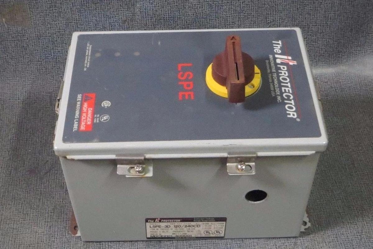 Used INNOVATIVE TECHNOLOGIES INC - LSPE SURGE PROTECTOR 120/240V # LSPE-3D 120/240CD