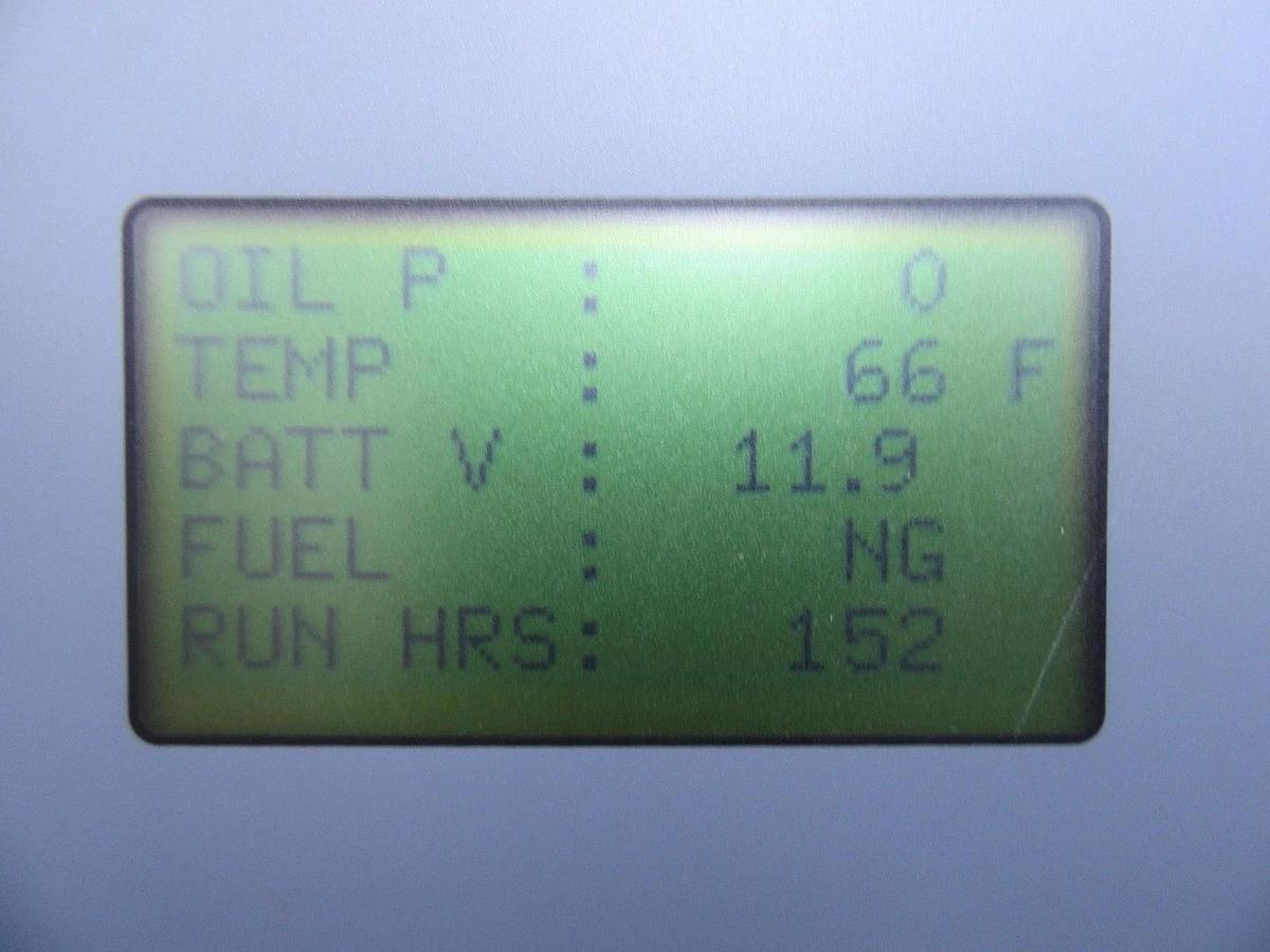 Used 30 KW GENERATOR MTU 4.3 NATURAL GAS LP PROPANE 120/240 VOLT 1 PH 35 KW 40KW 2015