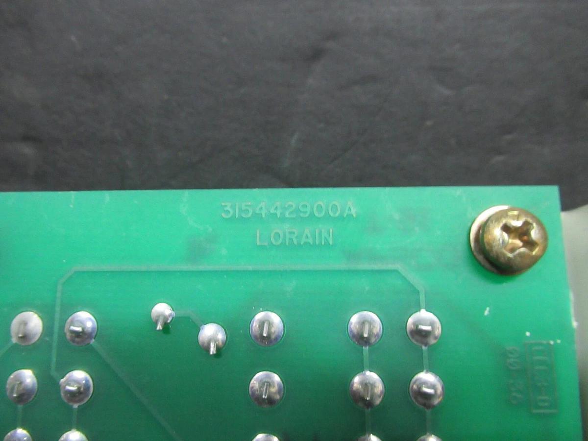 Used LORAIN CIRCUIT BOARD 315442900A / 433800135 **WARRANTY**