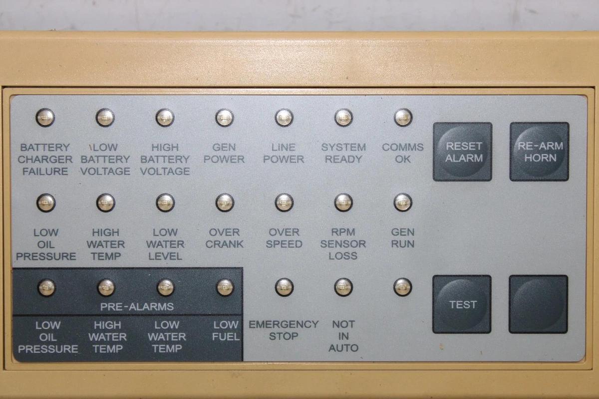 Used GENERAC GENERATOR LIGHT REMOTE ANNUNCIATOR ALARM CONTROL MODULE 0G5719 REV. B