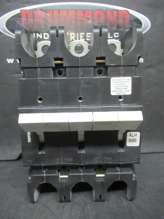Used AIRPAX BREAKER JTMP-3-1RLS4R-30617-600 750 AMP TRIP 120 VAC L-5460 **WARRANTY**