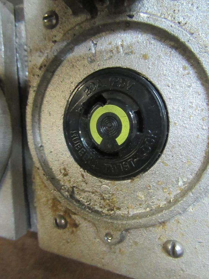Used CIRCLE - D HEAVY DUTY ALUMINUM 120 V 3 W TWIST - LOCK ELECTRICAL CORD SPLITTER