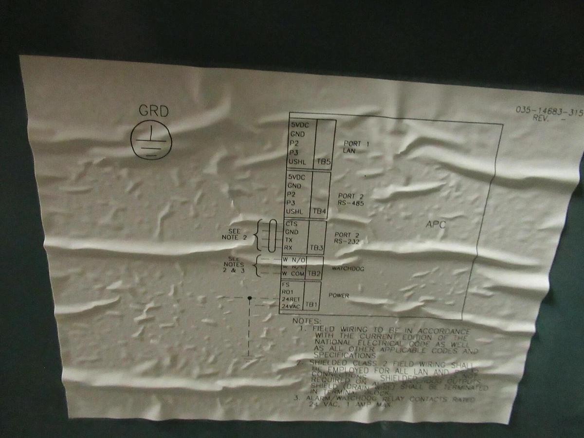 Used YORK CHILLER LINC 371-02086-401 ADVANCED PROCESSOR CARD 2 031-01384-004 NO REV