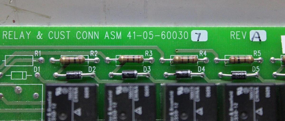 Used CYBEREX RELAY & CUST CONN ASM CIRCUIT BOARD 41-05-600307 REV. A01