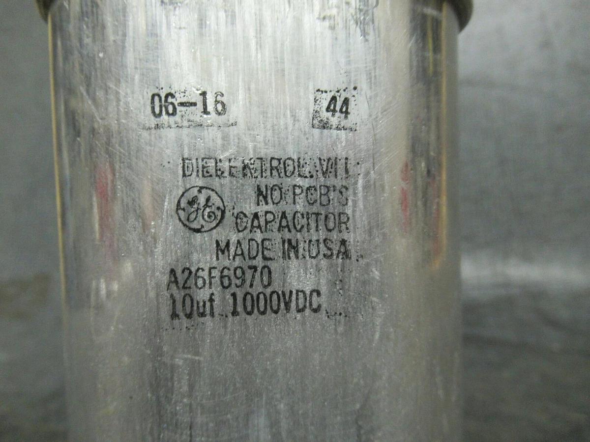 Used GE DIELEKTROL VII CAPACITOR A26F6970 10 uF 1000 VDC **WARRANTY**