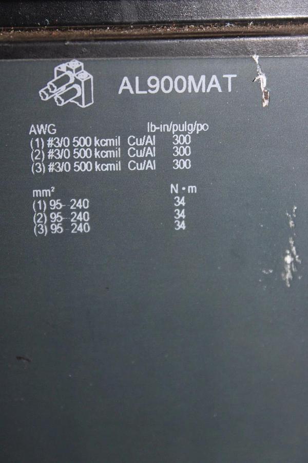 Used SQUARE D CIRCUIT BREAKER MHL366006139 3-POLE 600 VAC 600 AMP *WARRANTY*