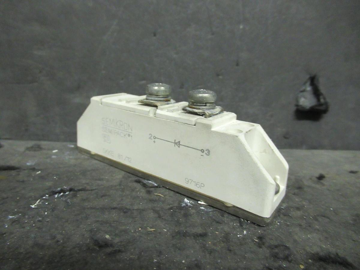 Used SEMIKRON POWERBLOCK SEMIPACK 1 POWER MODULE TRANSISTOR SKKE81/12 RECTIFIER DIODE