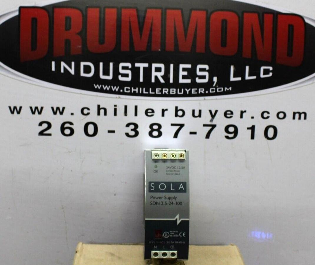 Used SOLA POWER SUPPLY SDN2.5-24-100 24 VDC 2.5 AMP 230 VAC 1.3 AMP *WARRANTY*