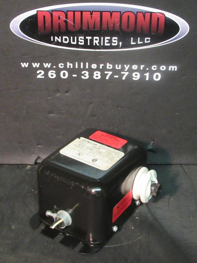 Used 115 VA DONGAN IGNITION TRANSFORMER NON-INTERCHANGEABLE 120 V PRI 5,000 V SEC A05