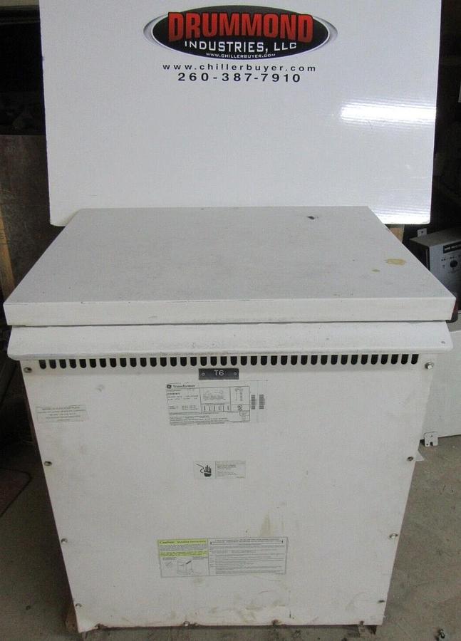 Used GE TRANSFORMER 9T83B3875 112.5 KVA PRI: 480 VOLT SEC: 208/120 VOLT 3-PHASE