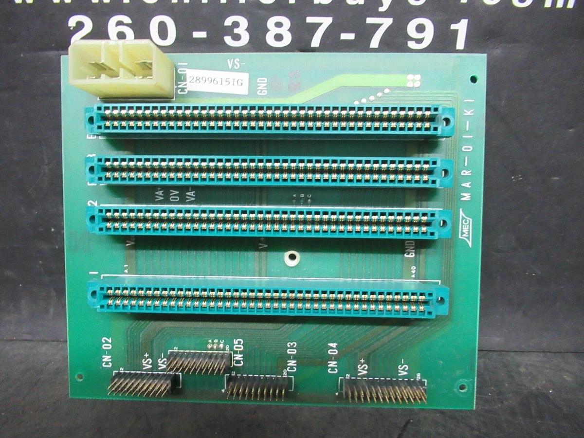 Used MEC SLOT CIRCUIT BOARDS MAR-01-K1 / 2899615IG **WARRANTY INCLUDED**