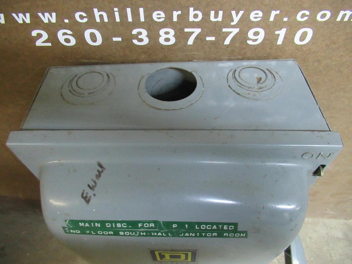 Used SQUARE D SAFETY SWITCH H324-N SER. A1 200 AMP 50 HP 240 VAC 3-POLE **WARRANTY**