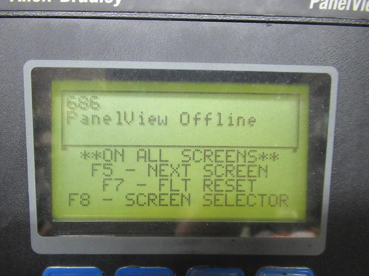 Used ALLEN-BRADLEY PANEL VIEW 300 2711-K3A17L1 SER. B REV. A 24 VDC 0.25 AMP