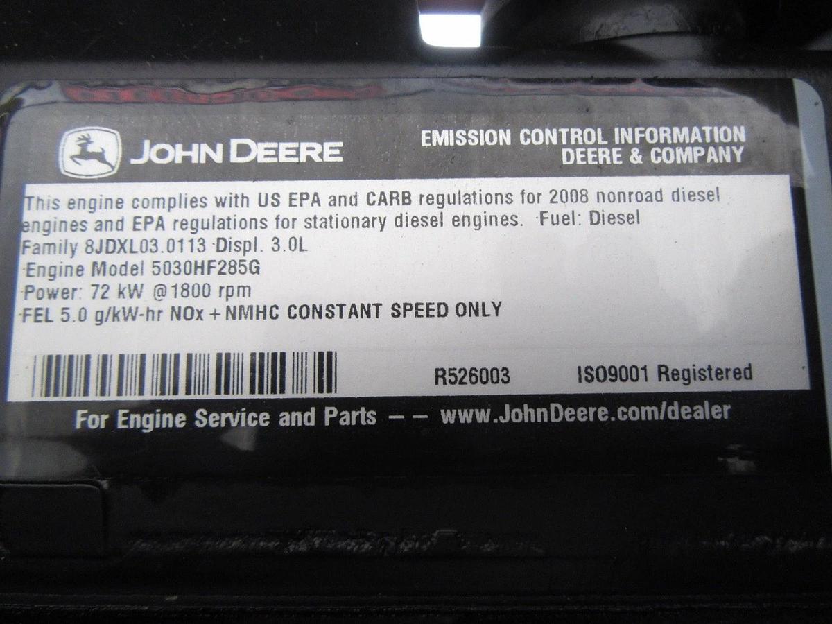 Used 60 KW DIESEL GENERATOR GENERAC 120/240 VOLT ONLY 500 HRS SOUND ENCLOSED VIDEO