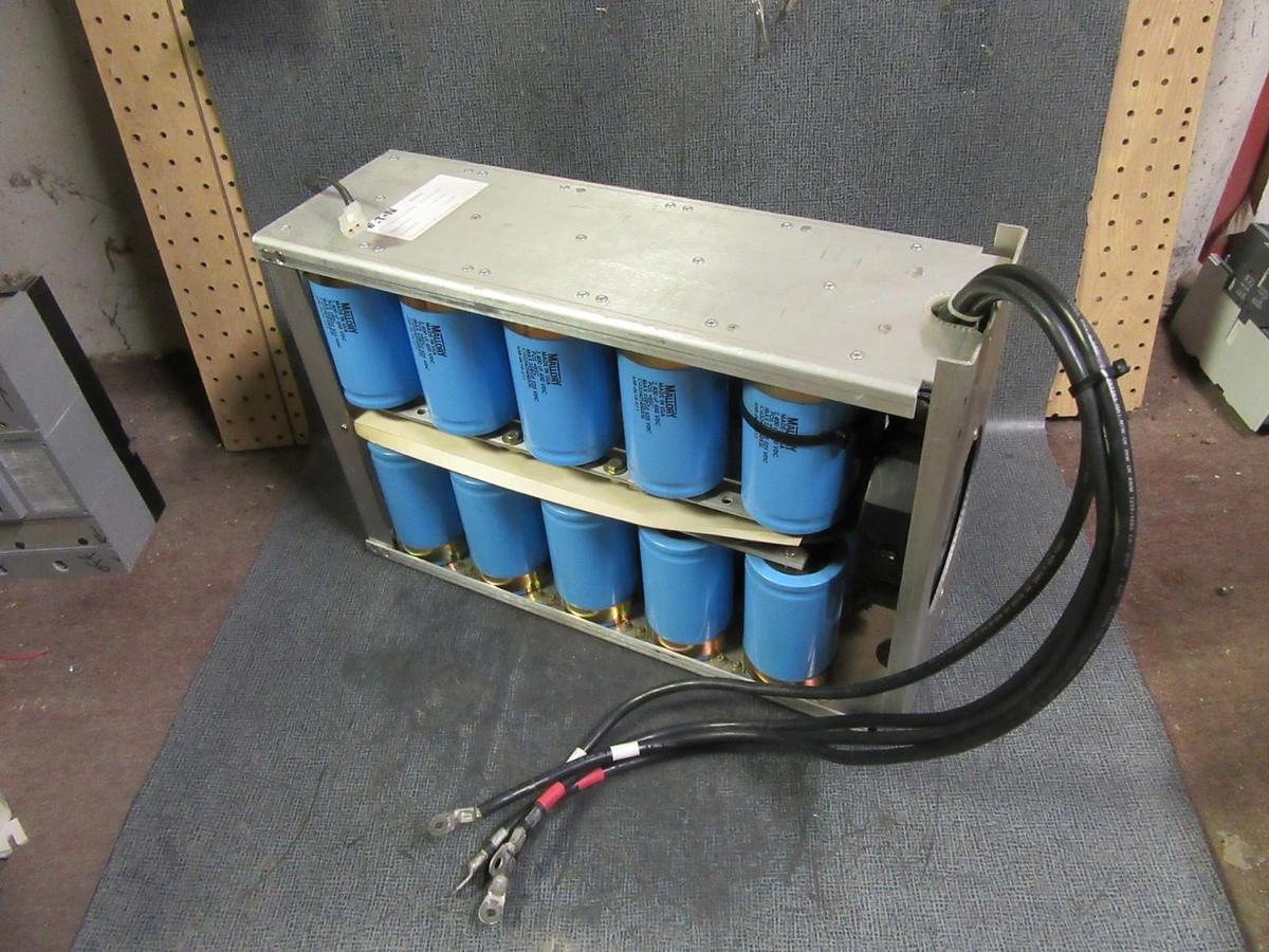 Used EATON DC CAPACITOR BANK ASSEMBLY 101614091 21" L x 6 3/4" W x 14 1/4" Tall