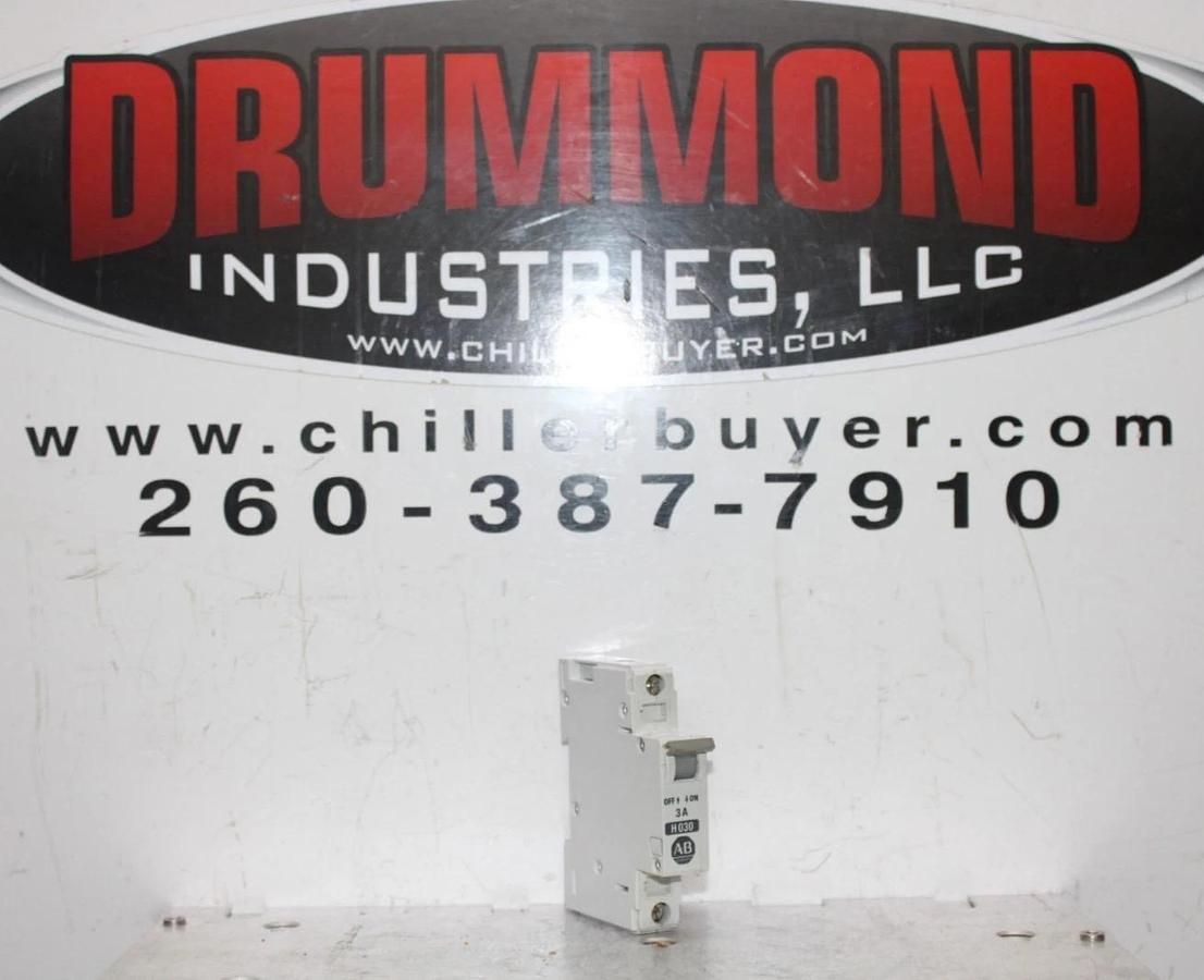 Used ALLEN BRADLEY CIRCUIT BREAKER 1492-CB1 SINGLE POLE 3 AMP 277 VAC H030